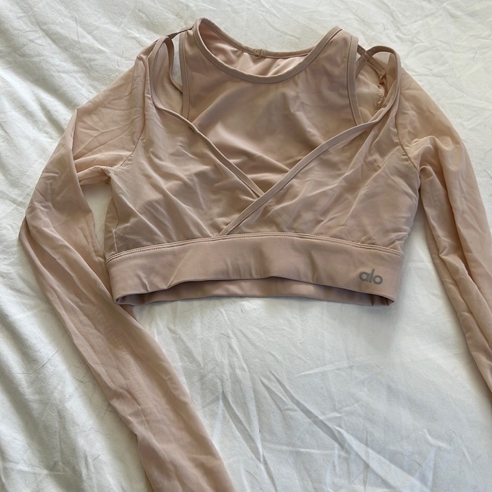Alo Yoga crop mesh bra/top